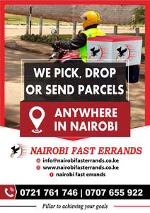 pick and deliver parcels and mails for people in diaspora here in Nairobi