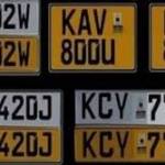 collection of new generation number plates
